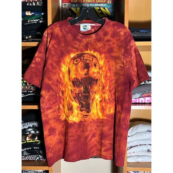 Vintage 90s Universal Studios Terminator 2 Ride Tee - Picture 1 of 8